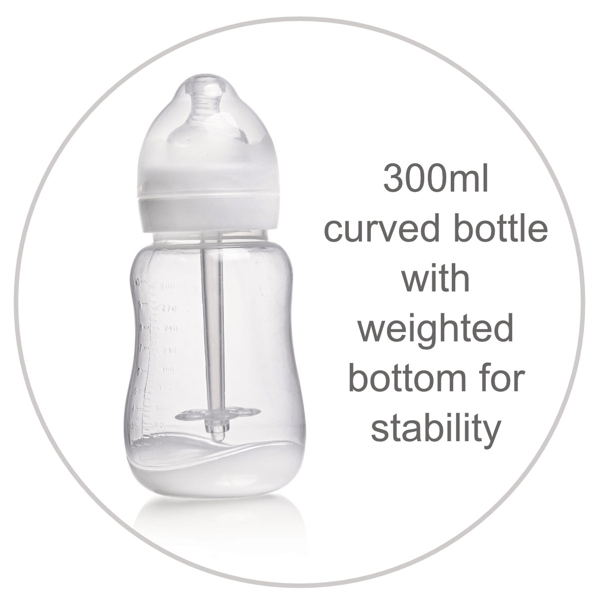 Snookums Wide-Neck Anti-Colic Baby Bottle – 300 ml ColiCalm - Image 3