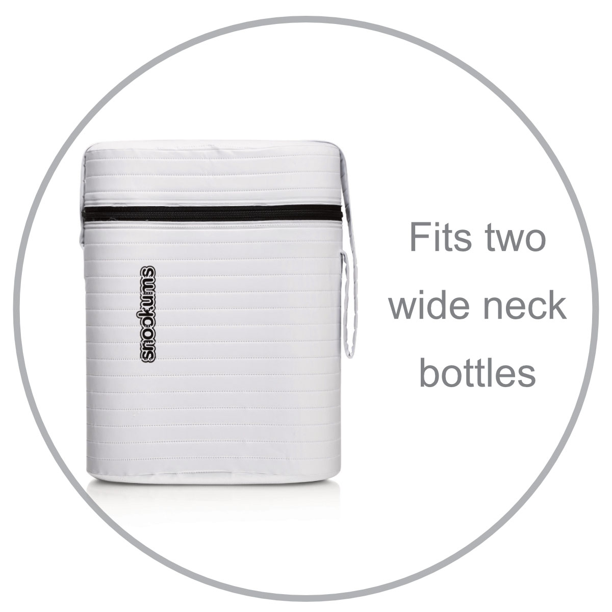 Snookums Insulated Bottle Carrier – Wide‑Neck Bottle Size (Holds 2 Bottles) - Image 2