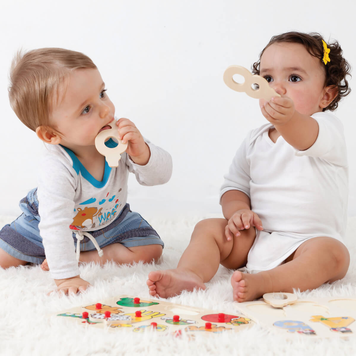 Kids Farm Themed Wooden Peg Puzzle – 11 Piece Educational Toddler Toy - Image 5
