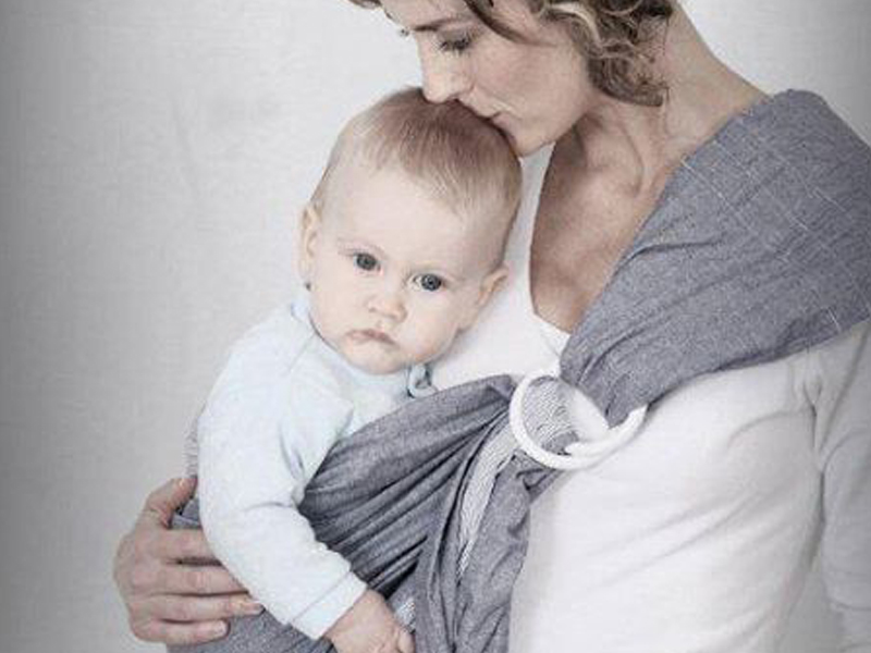 Wearing your baby in a sling increases his intelligence